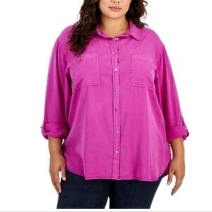 Calvin Klein Jeans Tencel Button Down, Super Soft Material 3X NWT